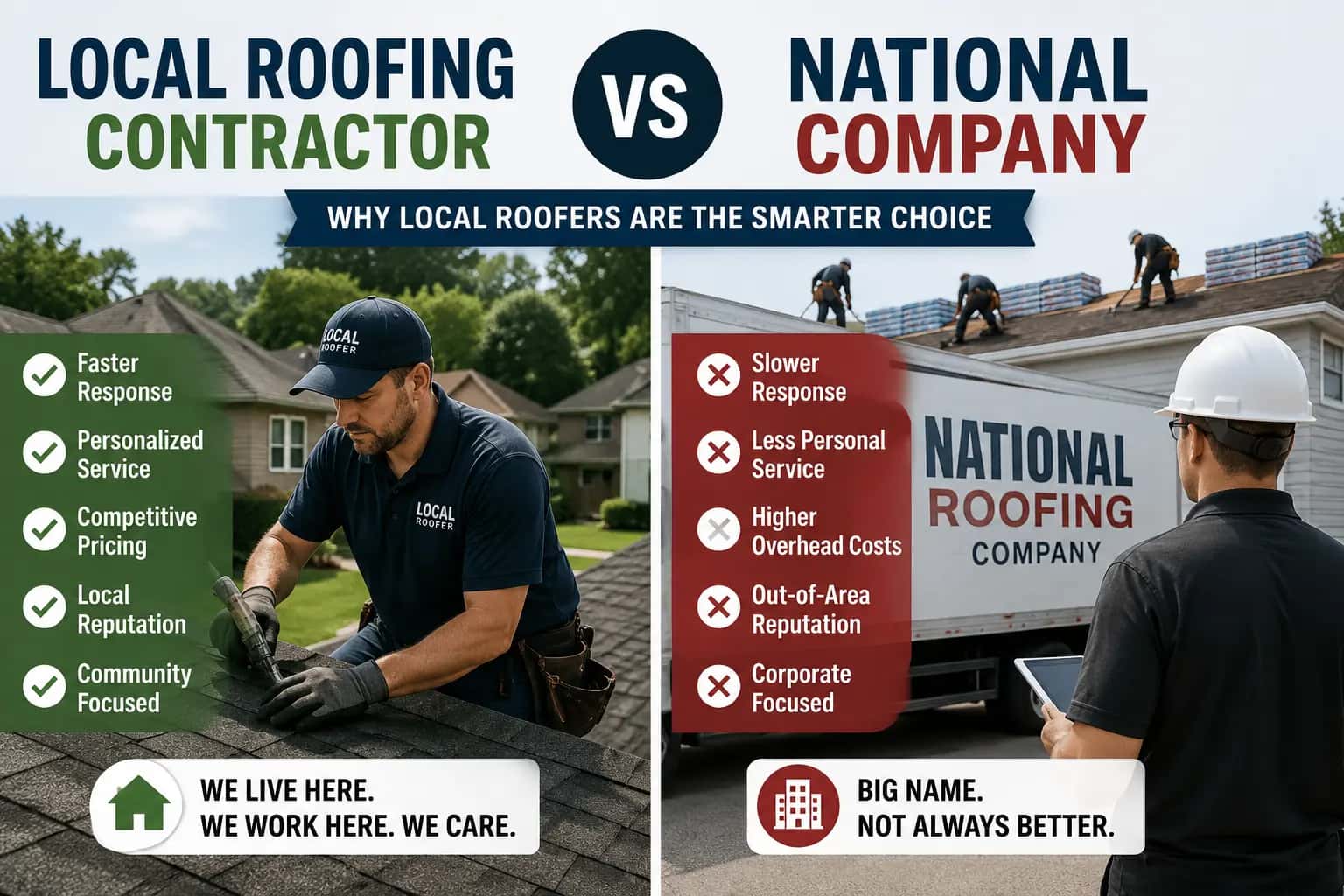 Why Hiring a Local Roofing Contractor Is Better Than a National Company